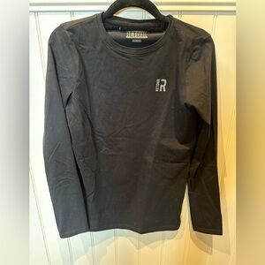 RETOUR Boys Size 13/14 Black & White Long Sleeve  Tee Shirt